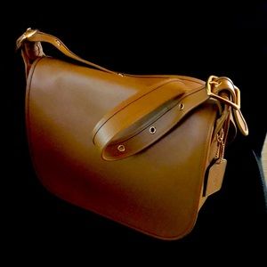Coach Brown Flap Handbag